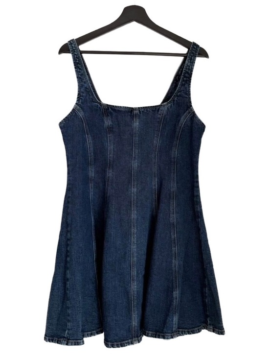 Dynamite Dresses & Skirts - Dynamite Dark Blue Denim Mini Dress Fit And Flare Corset Bustier Flattering Cami